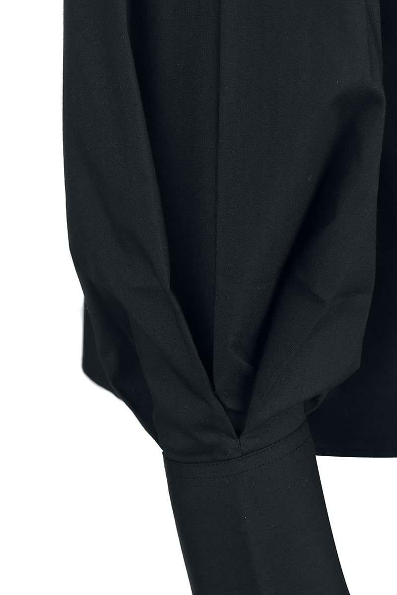 Gothicana by EMP Dark Romance blusa donna nera taglia L gotica