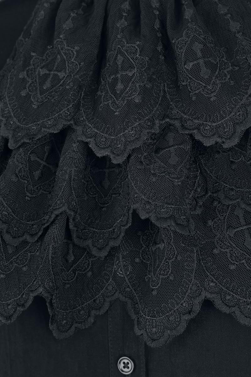 Gothicana by EMP Countess Bathory Camicia Donna Nero L Blusa