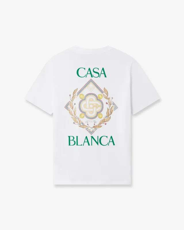 Casablanca Championship t-shirt bambino bianca cotone