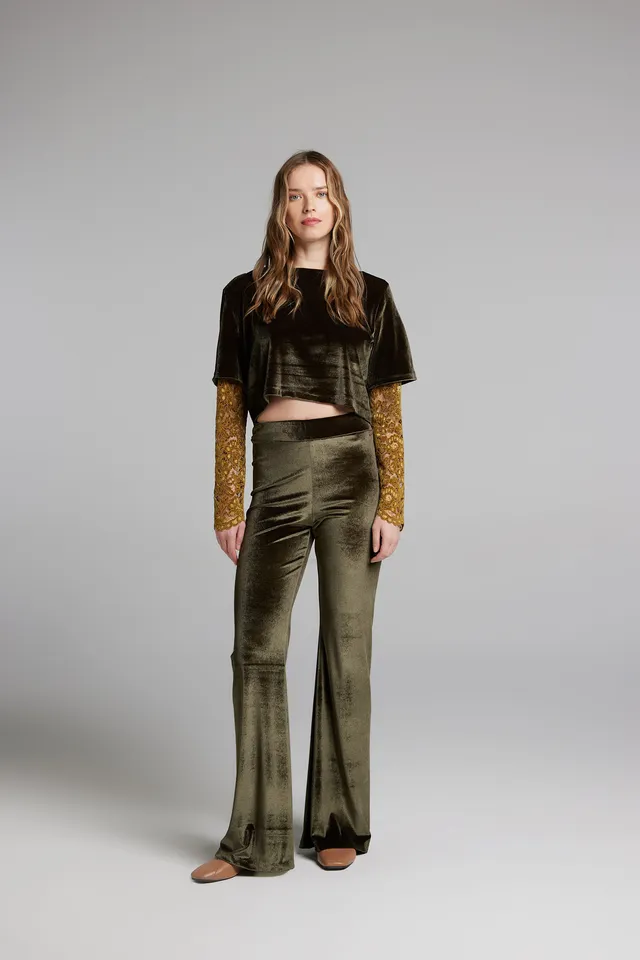 Sarah Chole 27831 pantalone velluto elasticizzato taglia unica
