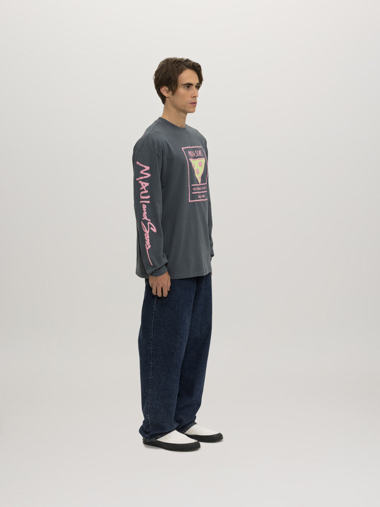 Maui and Sons Rising Sun maglia manica lunga grigia