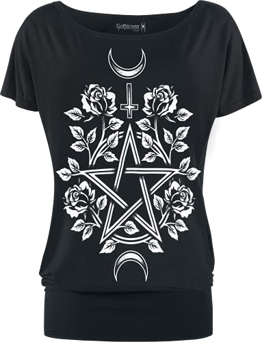 Gothicana by EMP T-Shirt Nera Stampa M Gotica