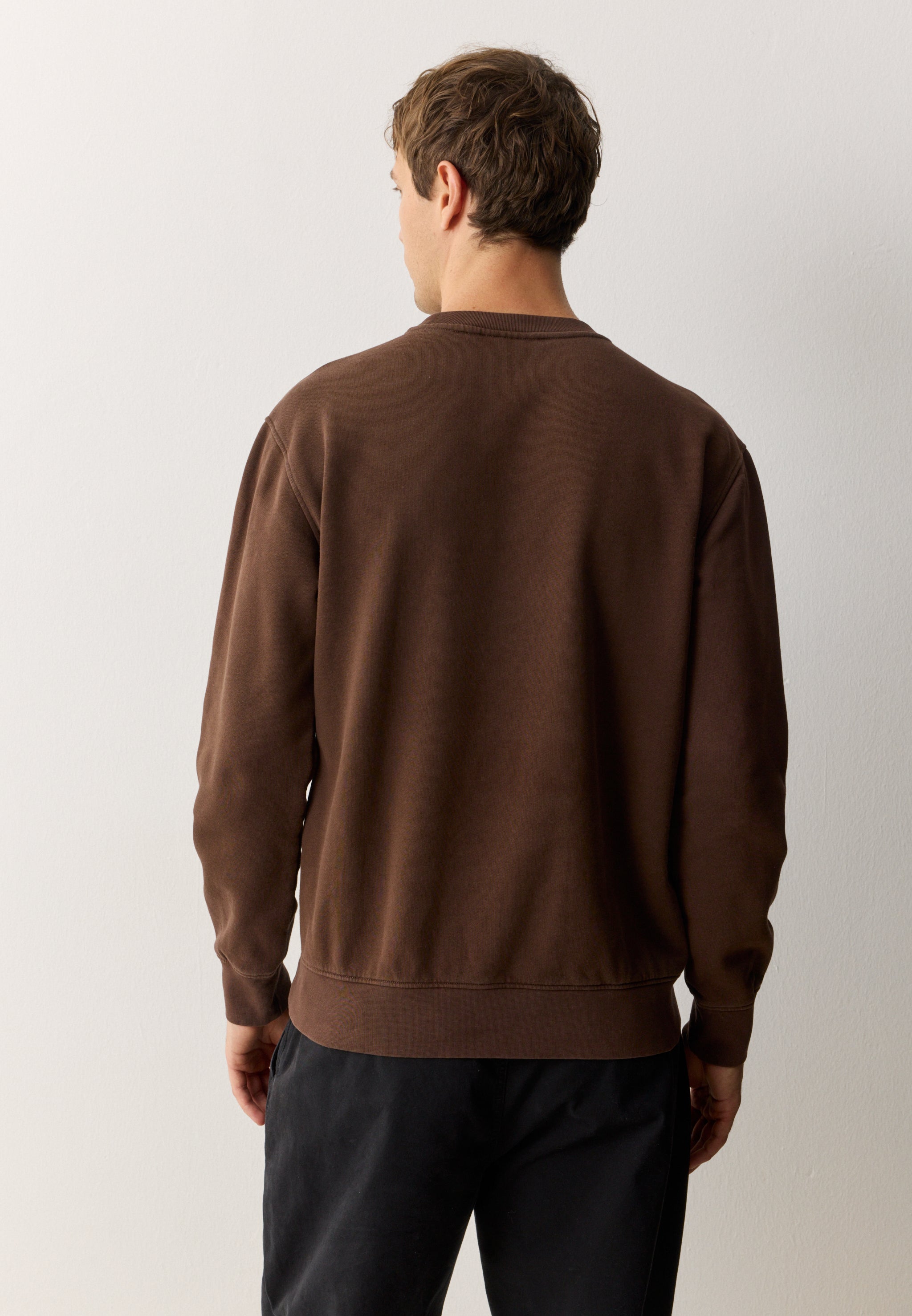 Recolution Tamarillo felpa uomo chocolate cotone bio