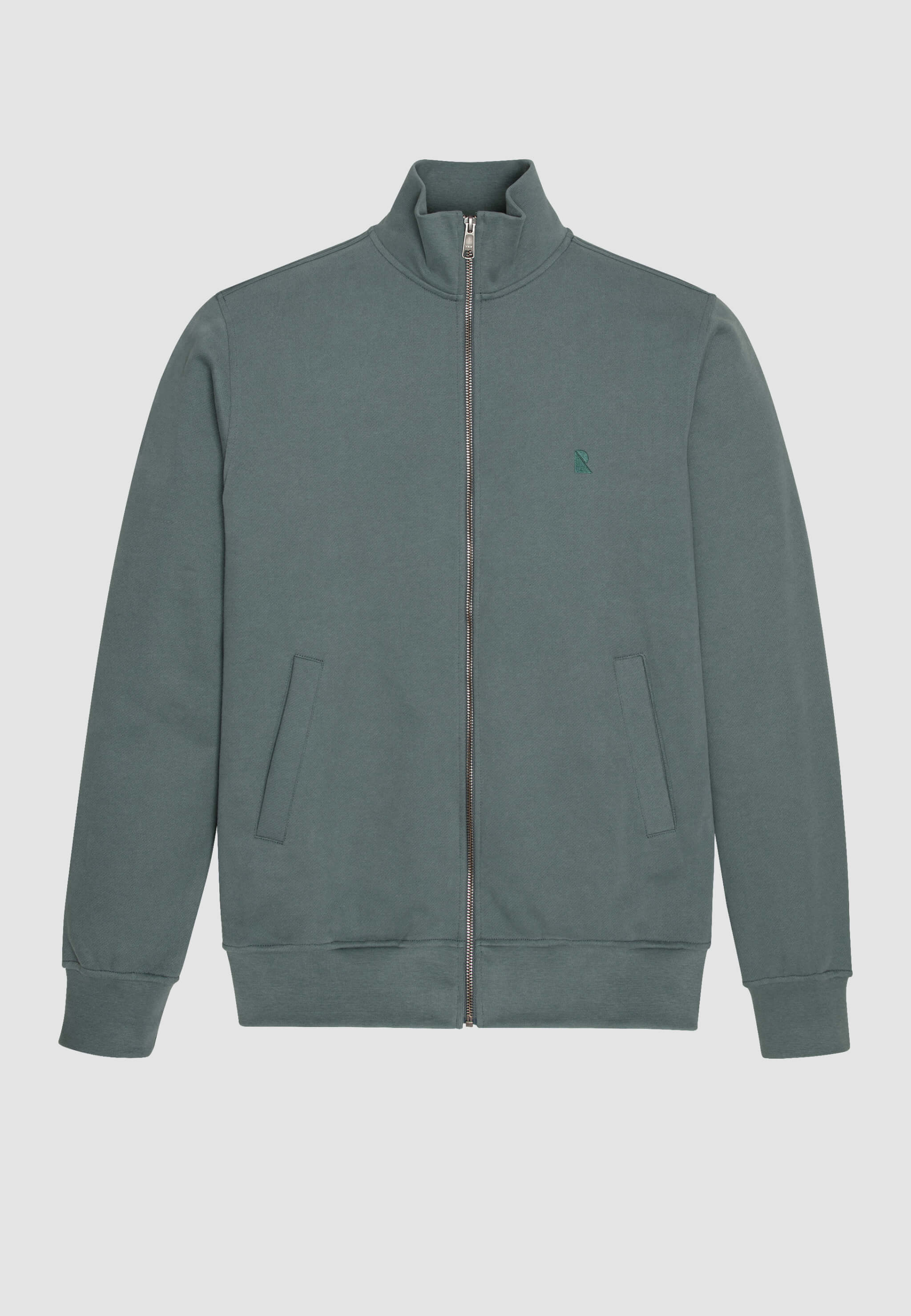 Recolution Camphor felpa zip eukalyptus cotone bio