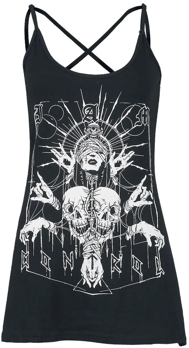 Gothicana by EMP top nero donna XL basic