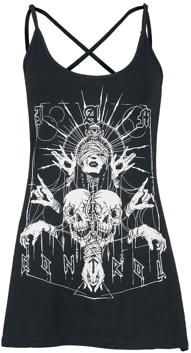 Gothicana by EMP top nero donna XL basic