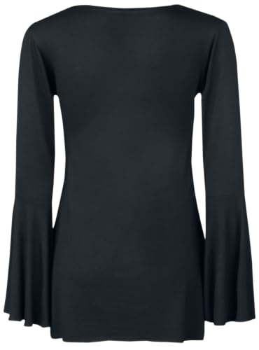 Gothicana by EMP maglia nera maniche svasate L