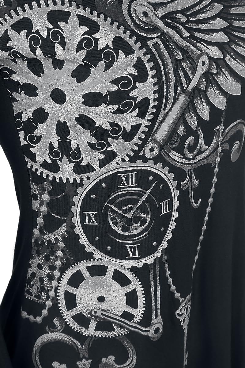 Gothicana by EMP Bat Country maglia nera maniche lunghe M