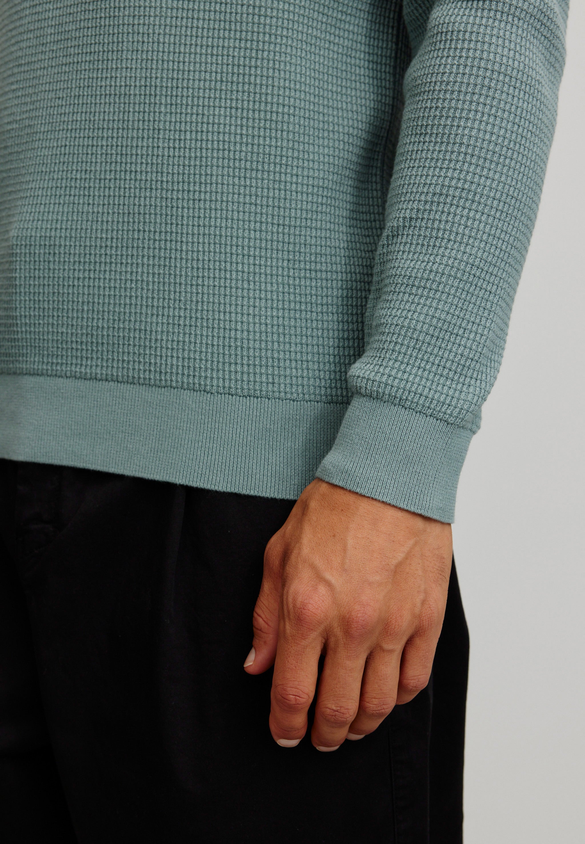 Recolution Lupin maglione verde cotone bio