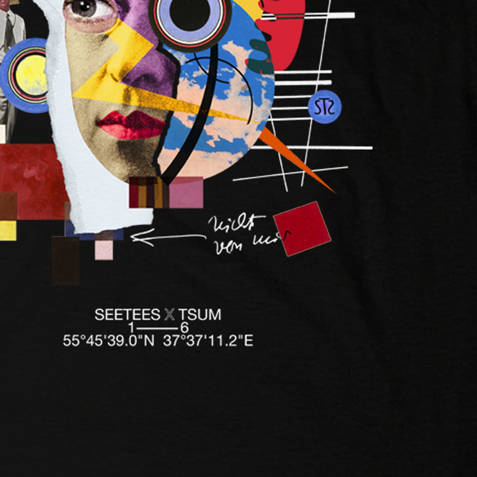 Seetees X TSUM Kandinsky t-shirt grafica arte