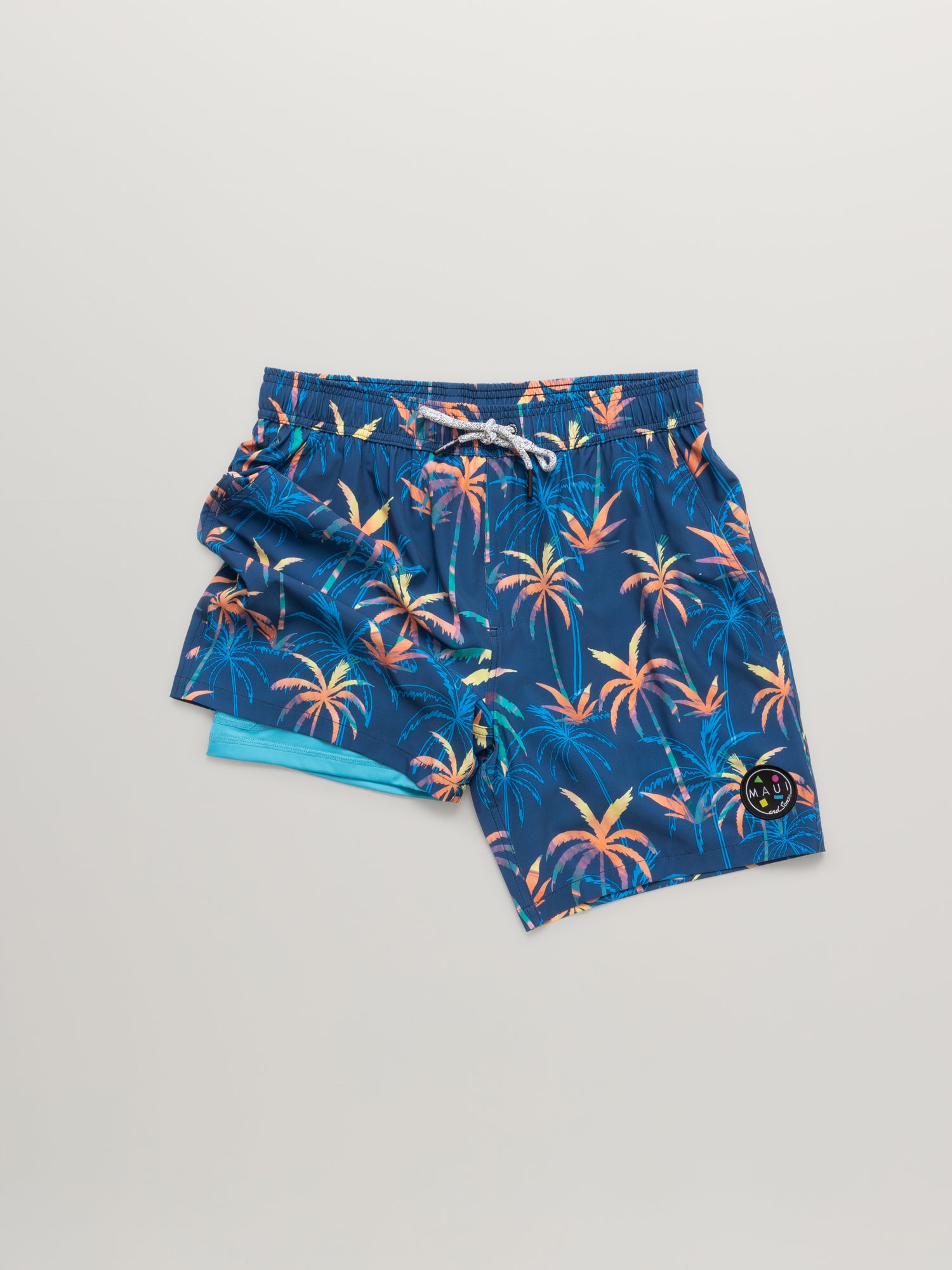 Maui and Sons Wilder Compression Pool Shorts pantaloncini navy elasticizzati