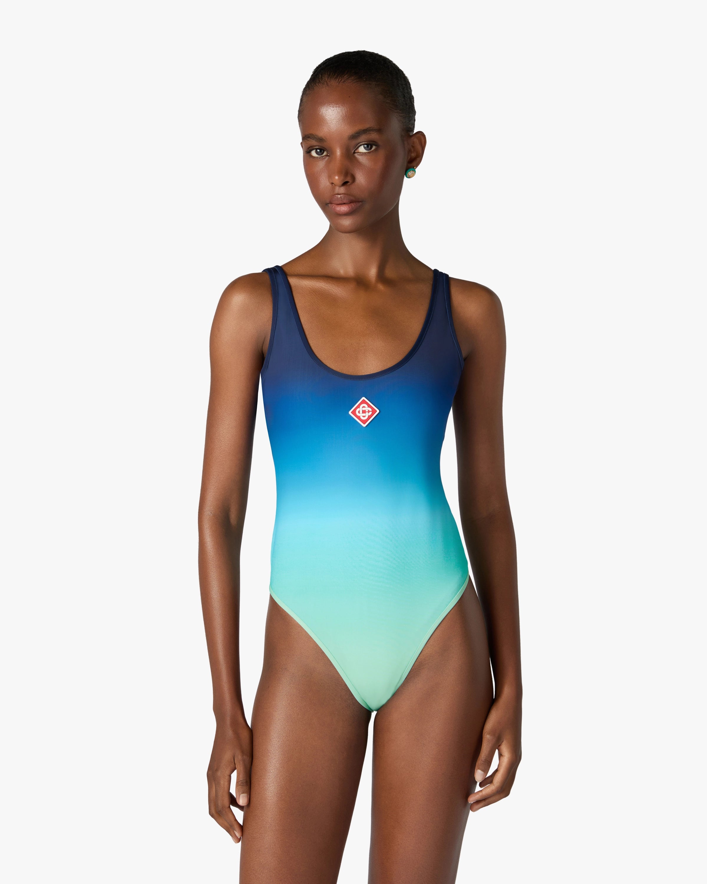 Casablanca Gradient costume intero blu verde