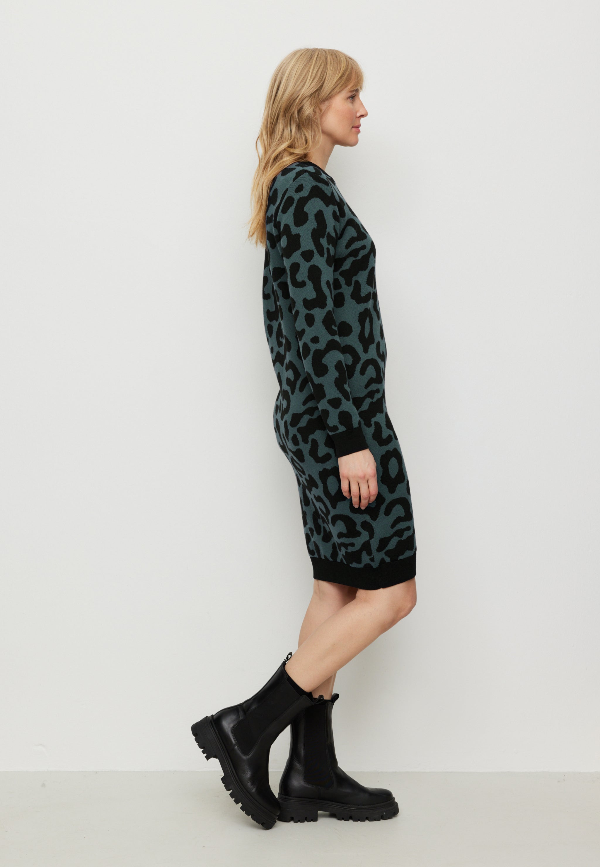 Recolution AMARANTHUS LEO abito verde animalier
