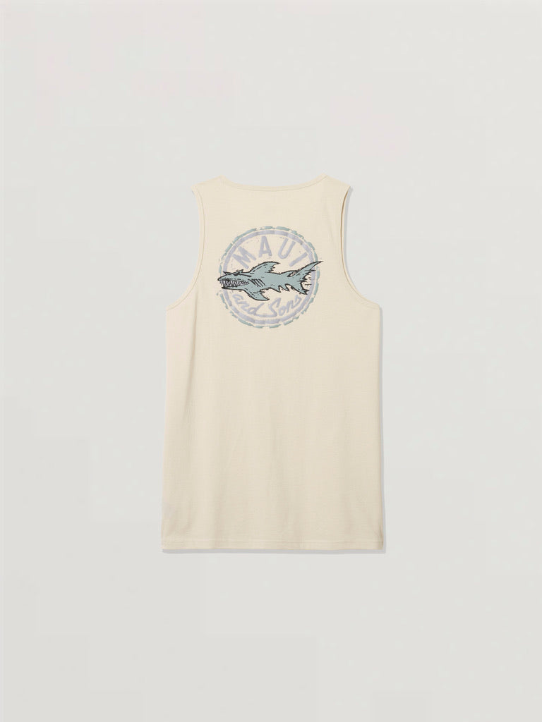 Maui and Sons Aggro Shark Canotta Uomo Cotone Doppia Stampa