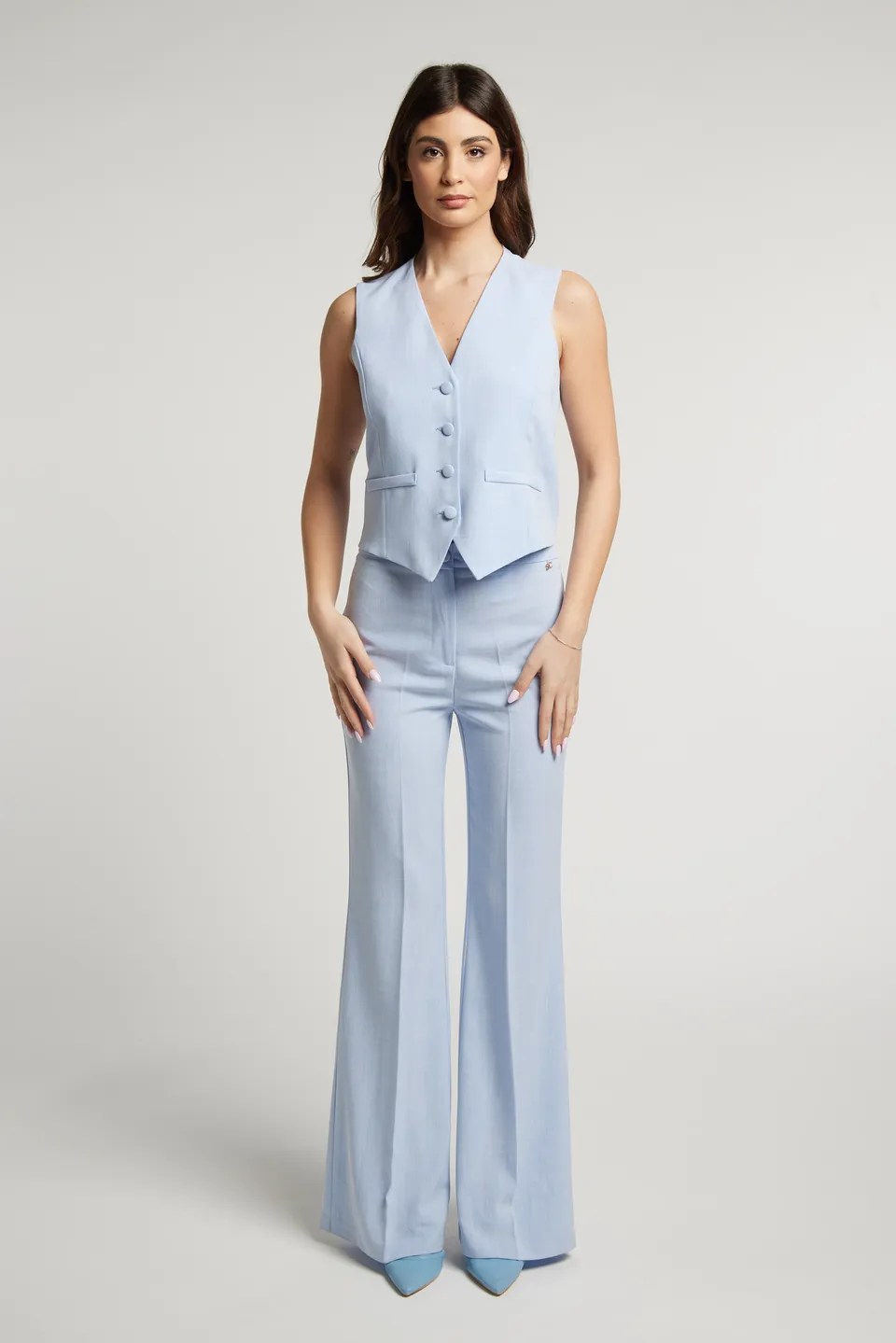 Sarah Chole 27258 gilet smanicato viscosa