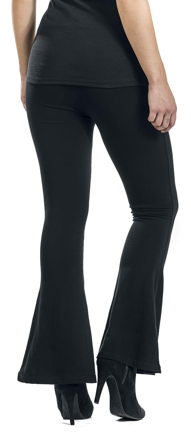 Gothicana by EMP Leggings Neri Tagli Pantaloni Taglia S Gotici