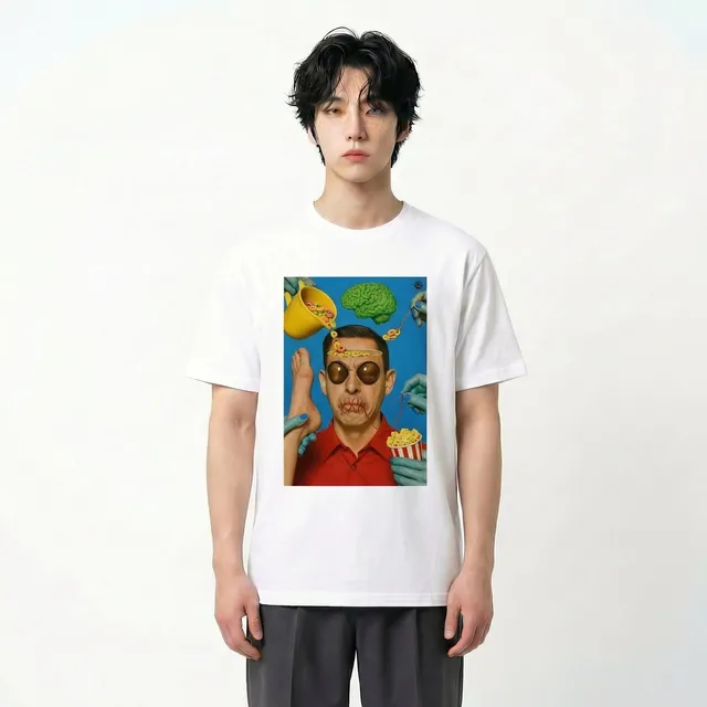 Seetees Psycho Shut Up t-shirt stampa fronte