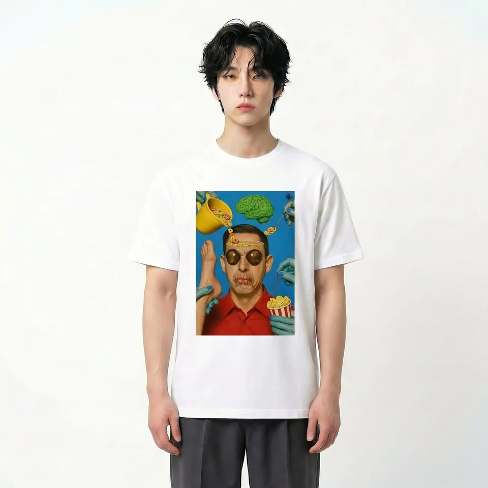 Seetees Psycho Shut Up t-shirt stampa fronte