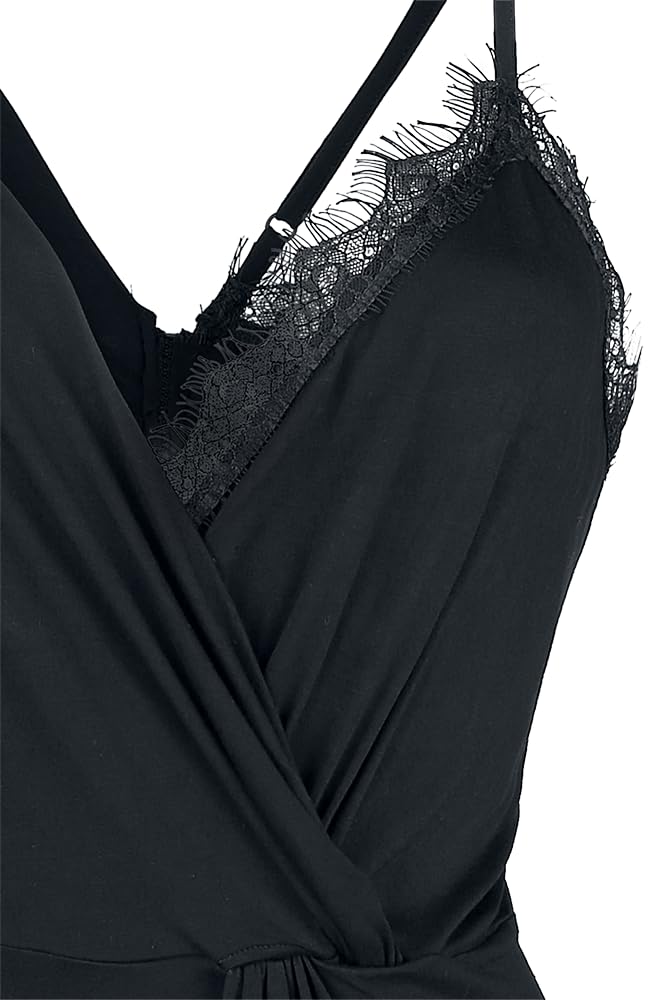 Gothicana by EMP top nero asimmetrico cotone