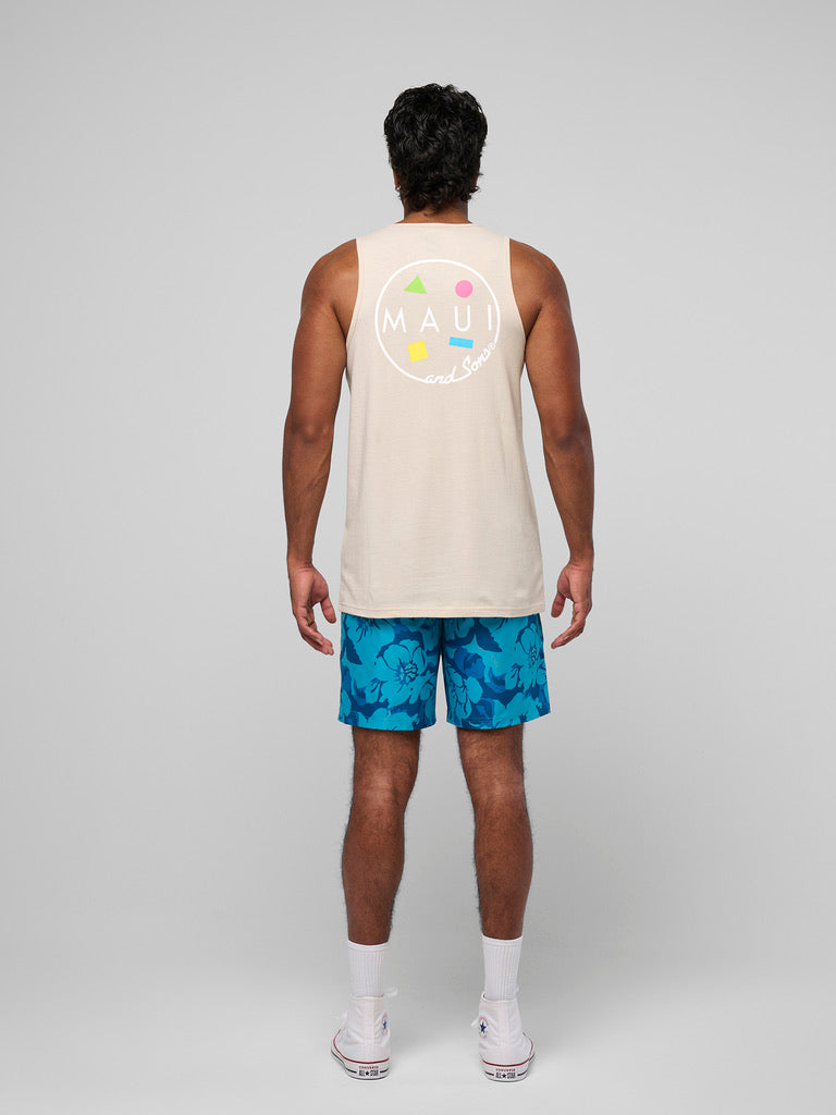 Maui and Sons Cookie Logo 2.0 canotta uomo vanilla in cotone