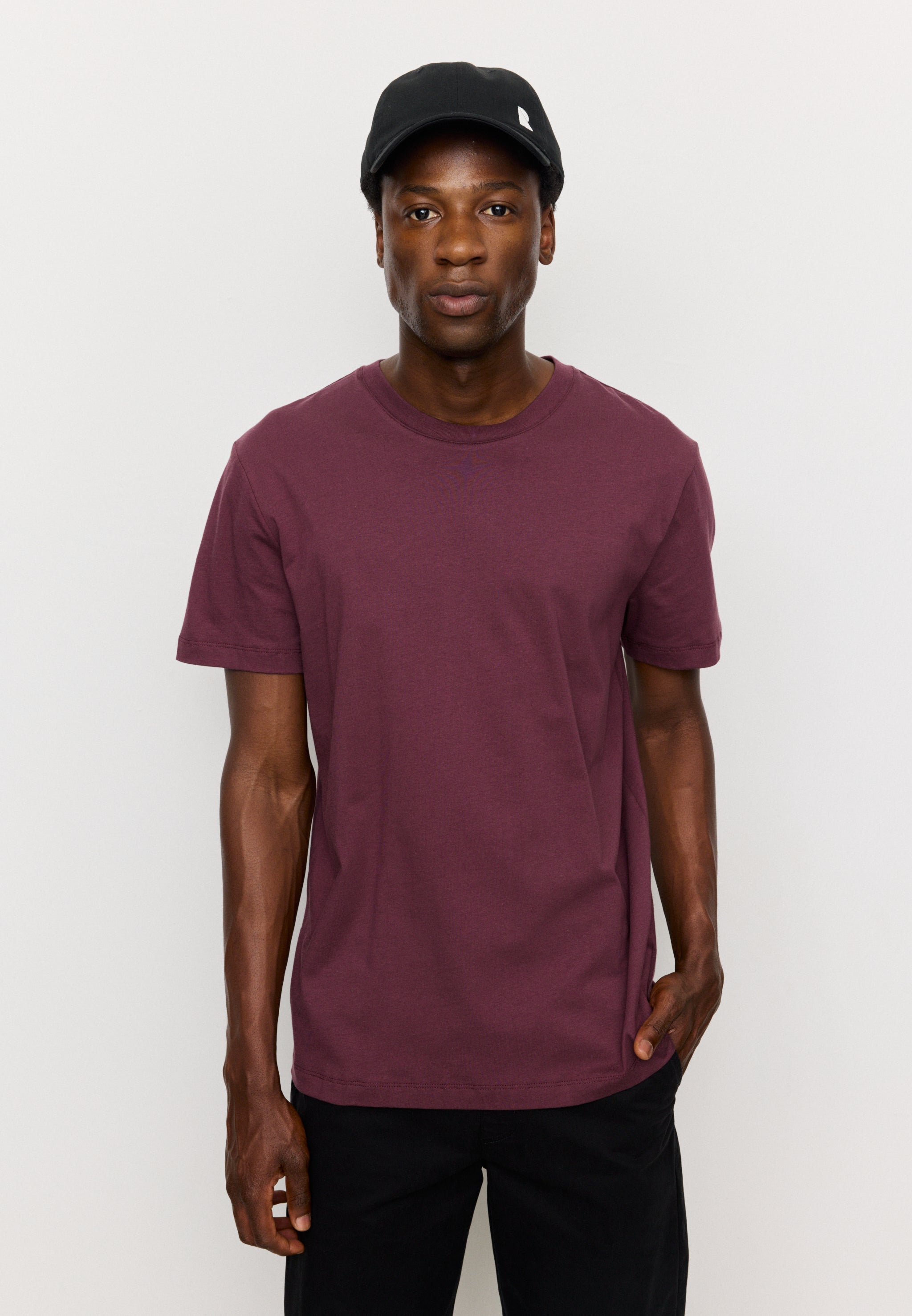 Recolution Agave t-shirt cotone bio viola plum girocollo