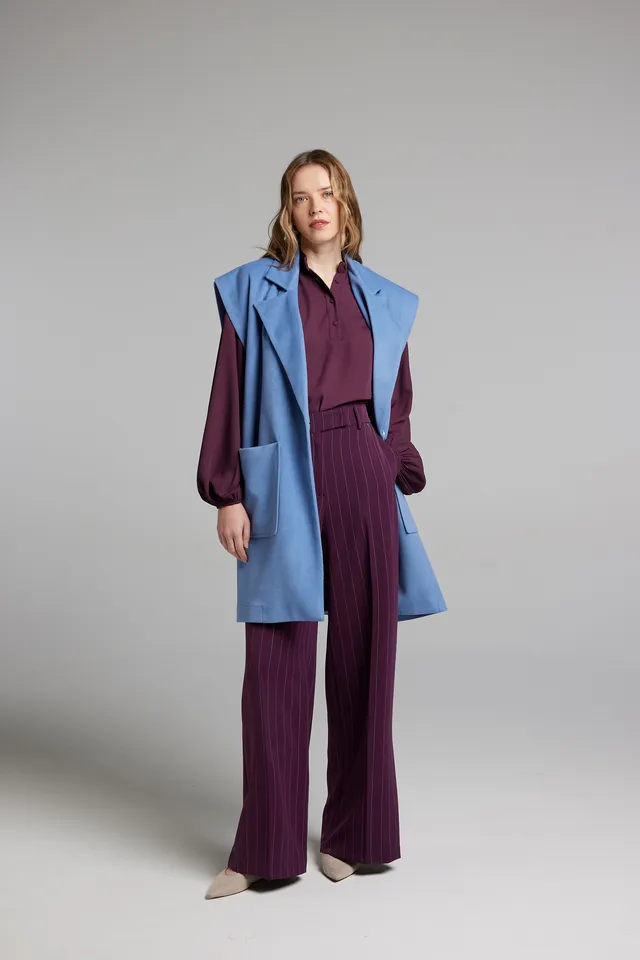 Sarah Chole 27783 pantalone gessato elegante