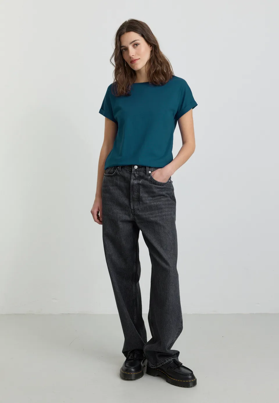 Recolution Cayenne t-shirt cotone bio verde teal