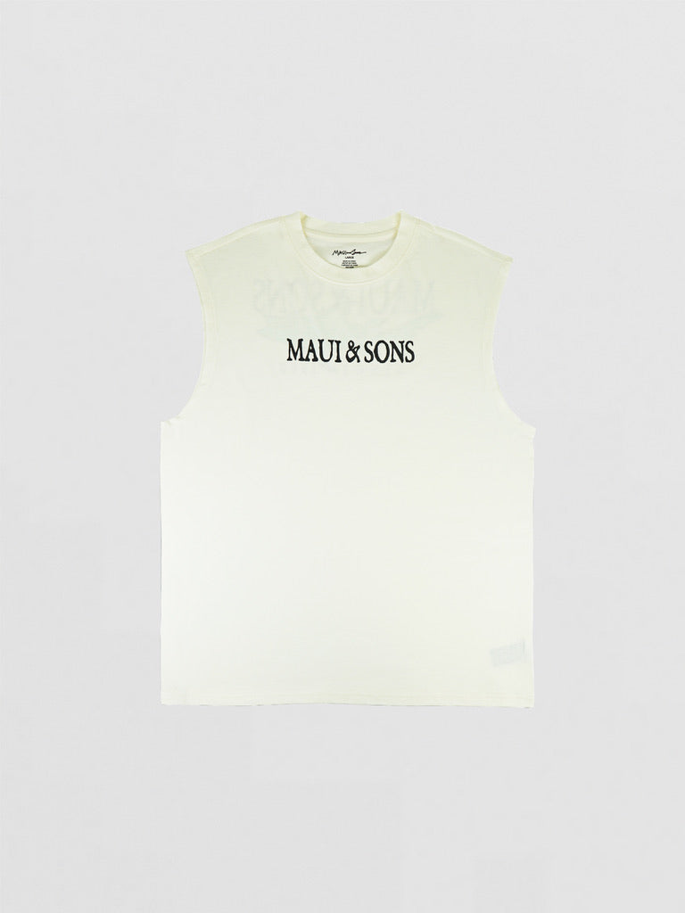 Maui and Sons Rooster Muscle Tank canotta cotone osso