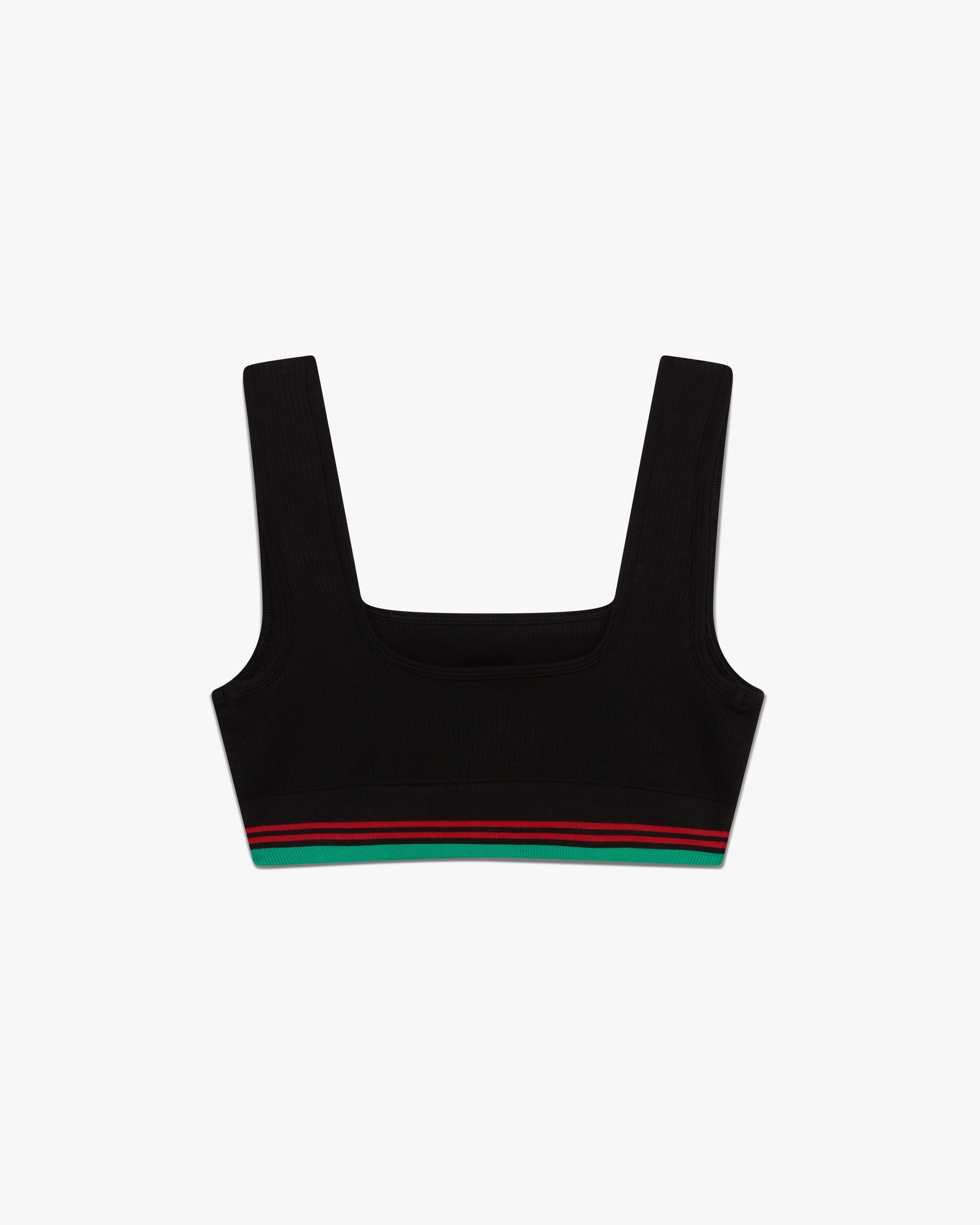 Casablanca Seamless Bralette Donna Nero Elasticizzato