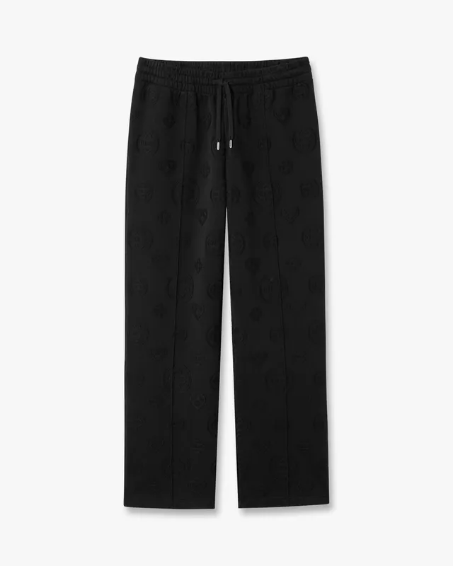 Casablanca Monogram pantaloni tuta neri cotone