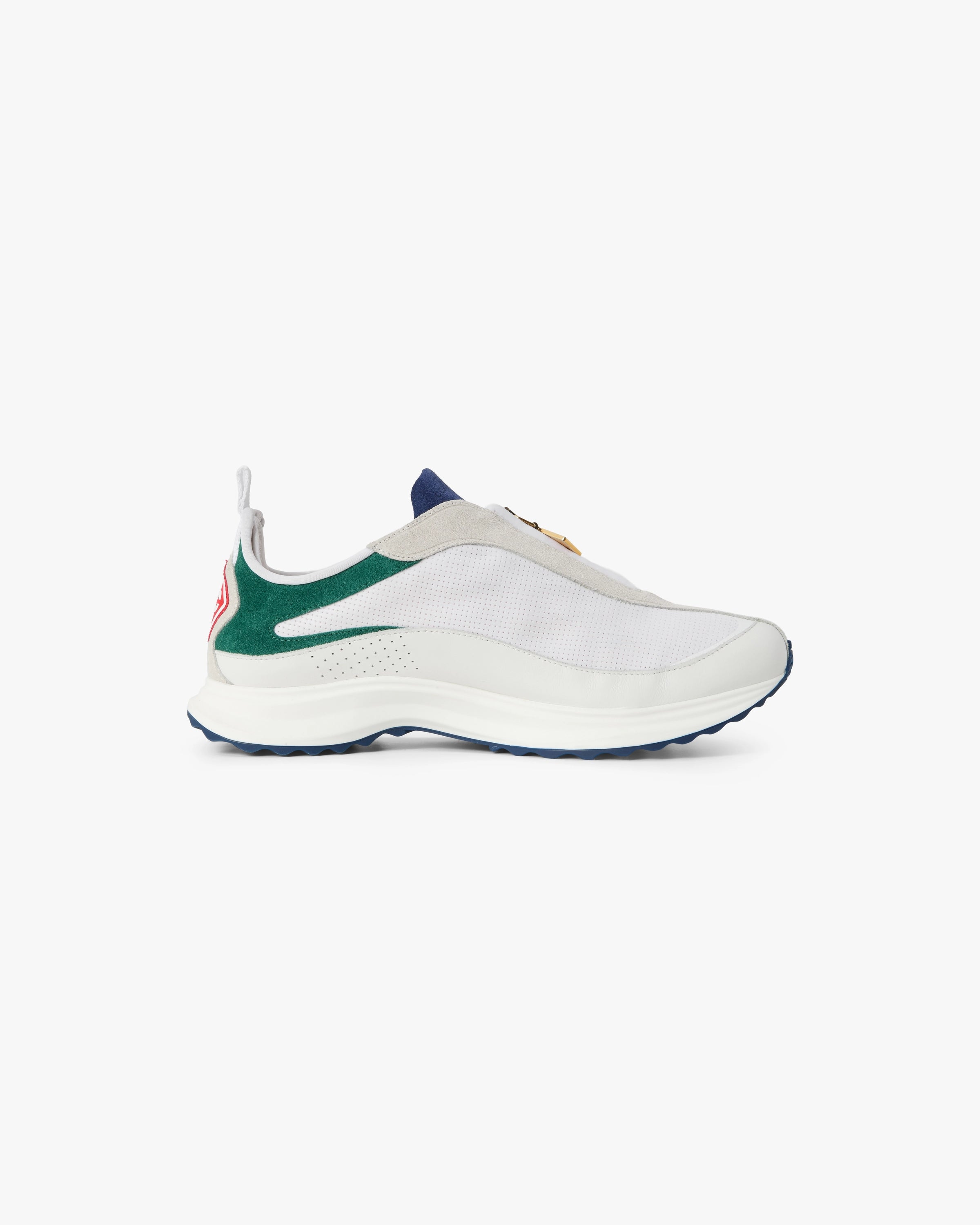 Casablanca Stade Zip sneakers bianco verde con zip