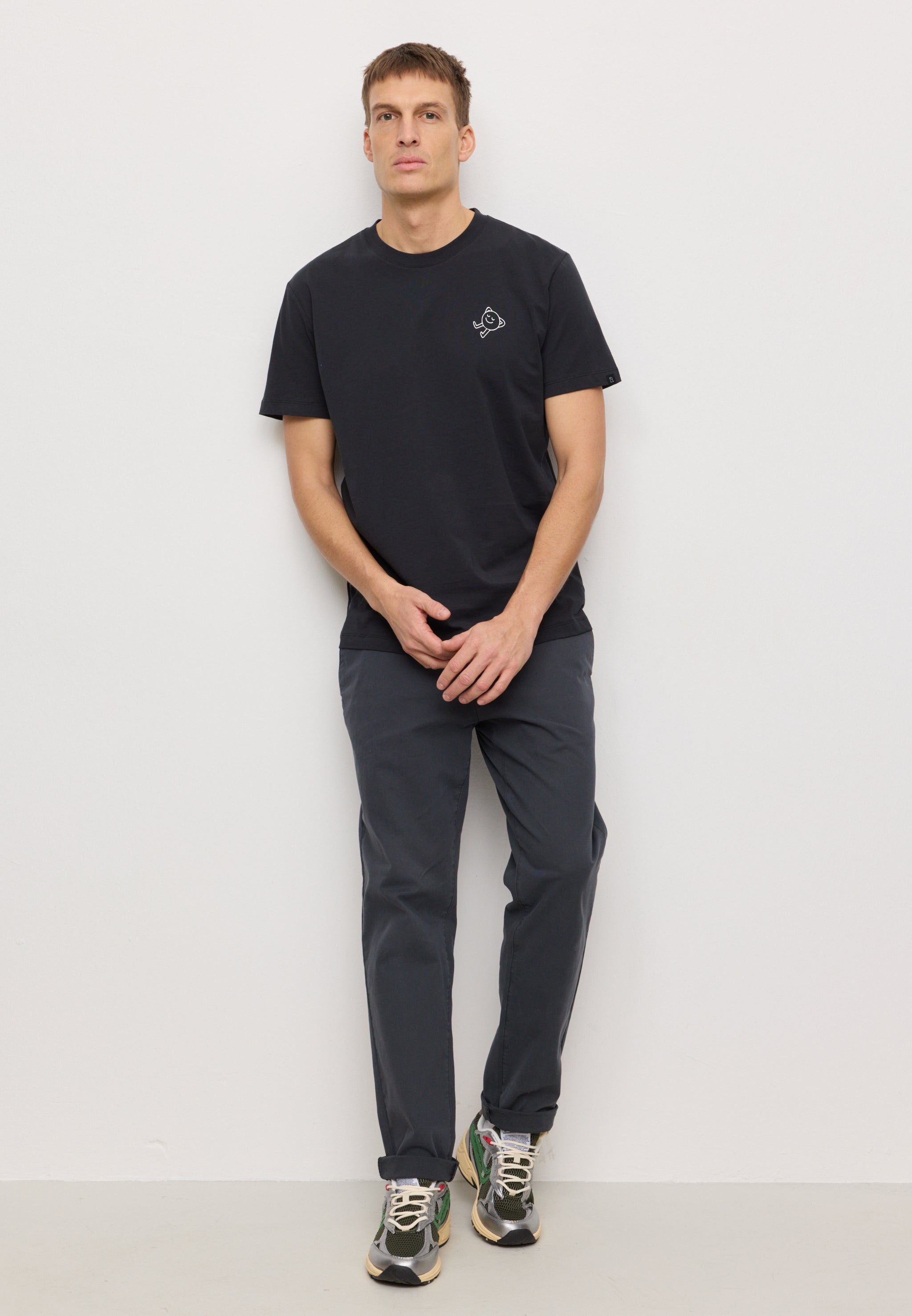 Recolution Agave Lazy t-shirt nera cotone bio