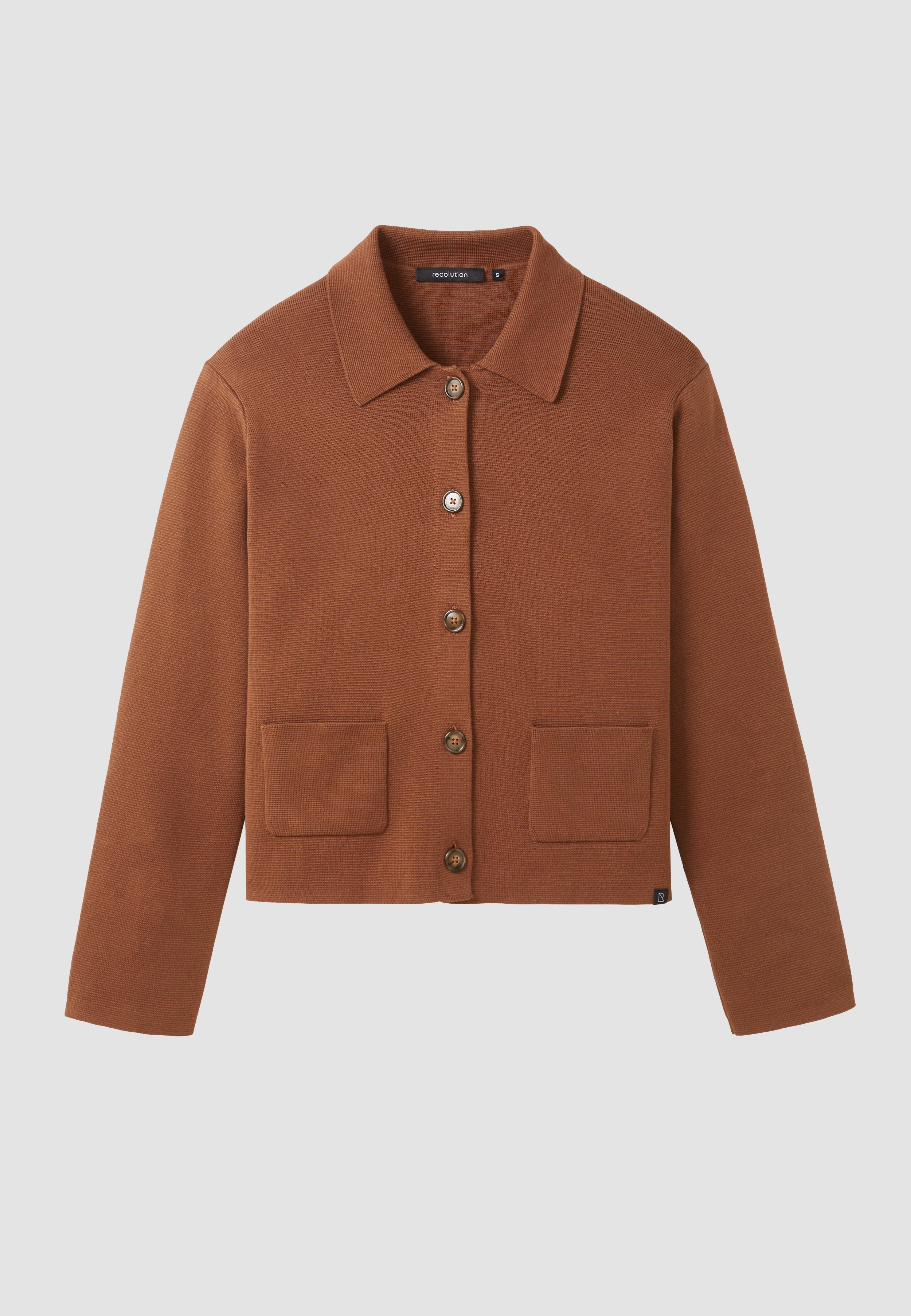 Recolution CELOSIA overshirt marrone cotone bio