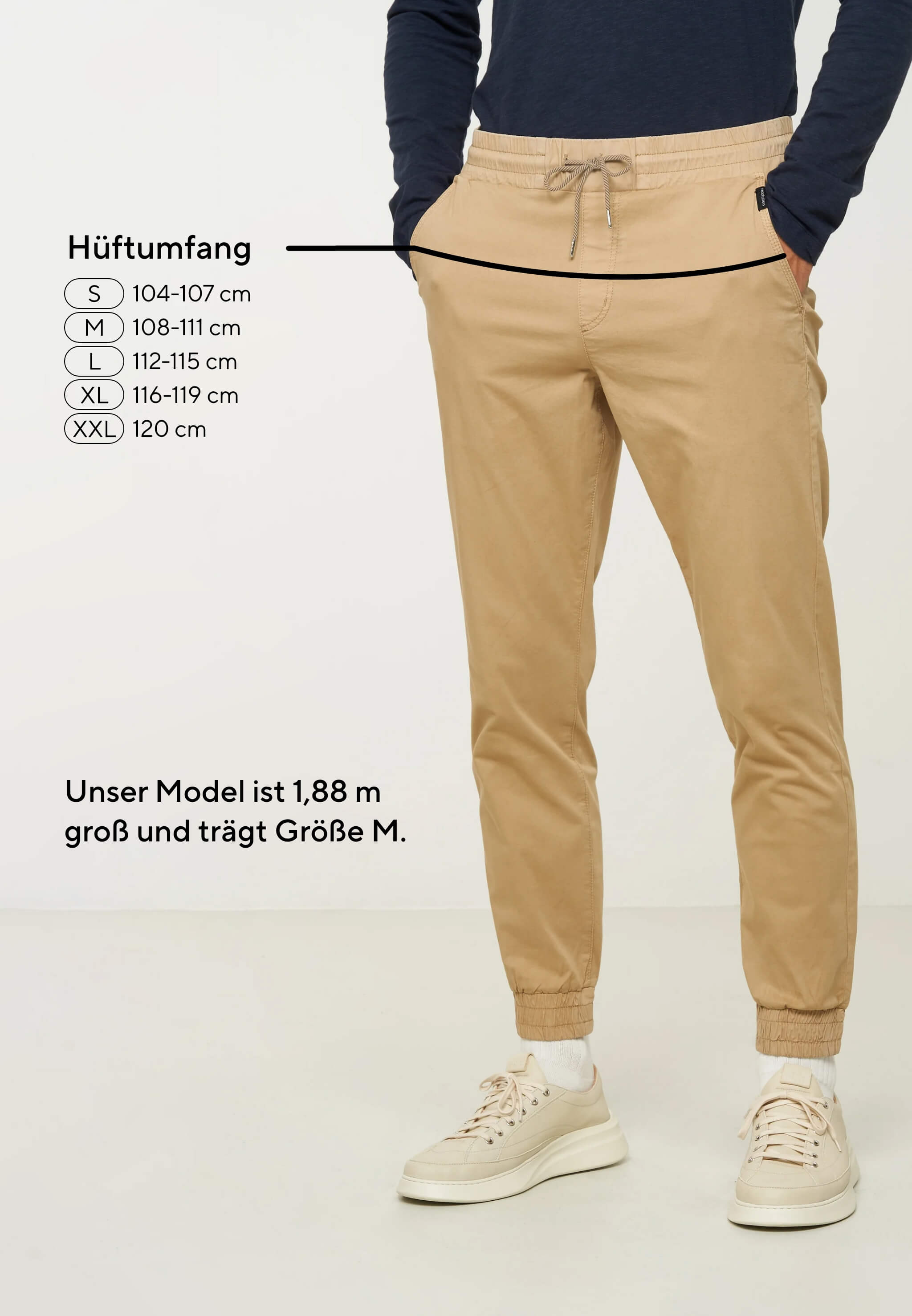 Recolution Musa pantaloni chino dark sand cotone bio