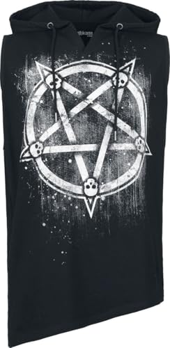 Gothicana by EMP canottiera nera taglia L con cappuccio