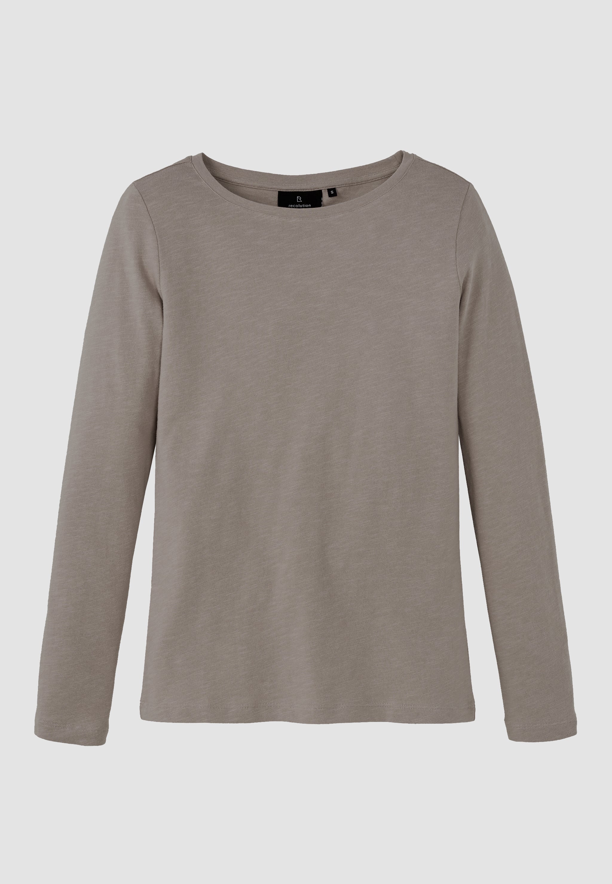 Recolution Iris maglia manica lunga marrone cotone bio