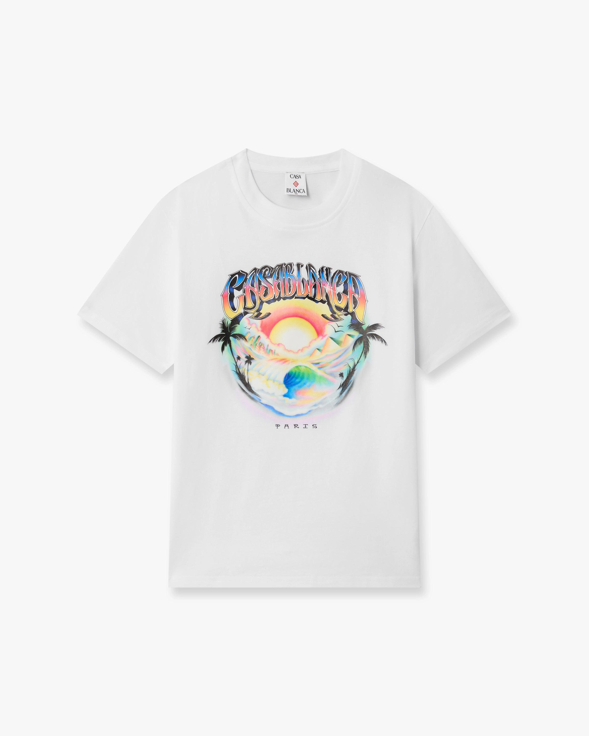 Casablanca Airspray t-shirt bambino bianca cotone organico