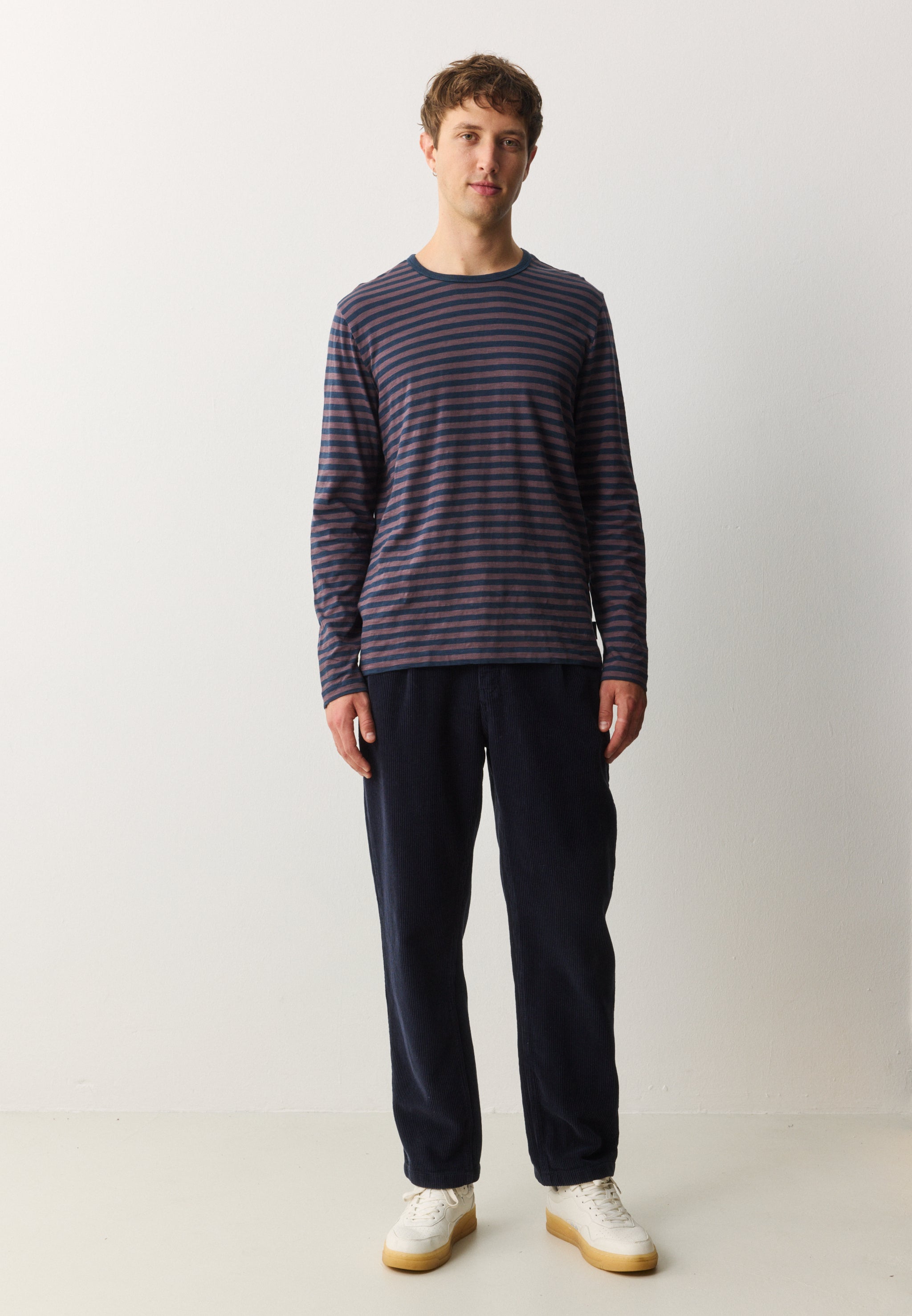 Recolution Maca Stripes maglia manica lunga uva righe