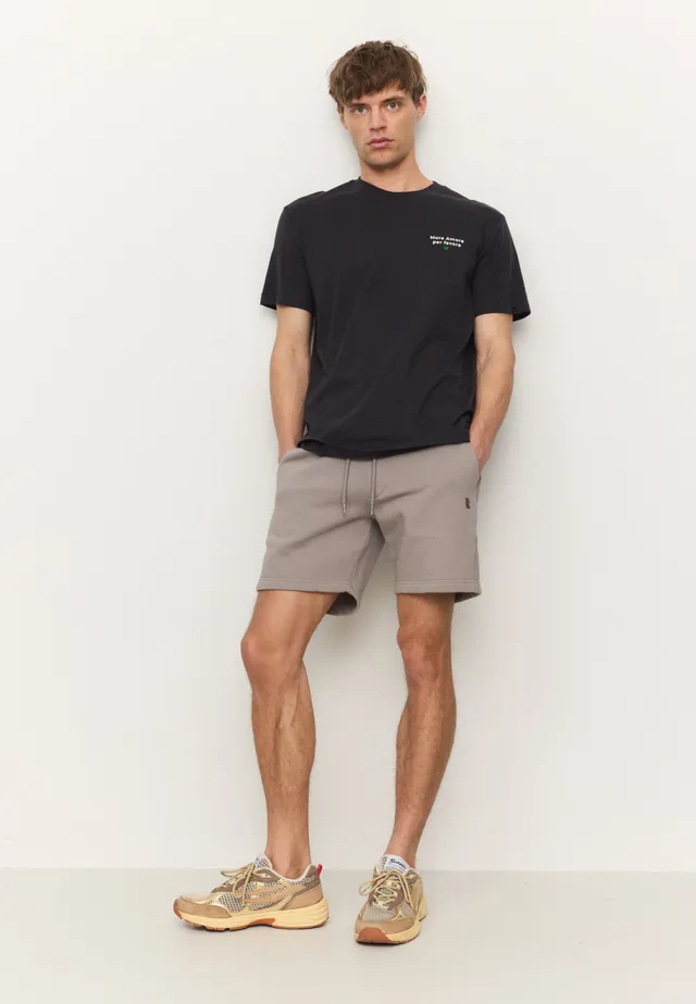 Recolution Balm shorts uomo greige cotone bio