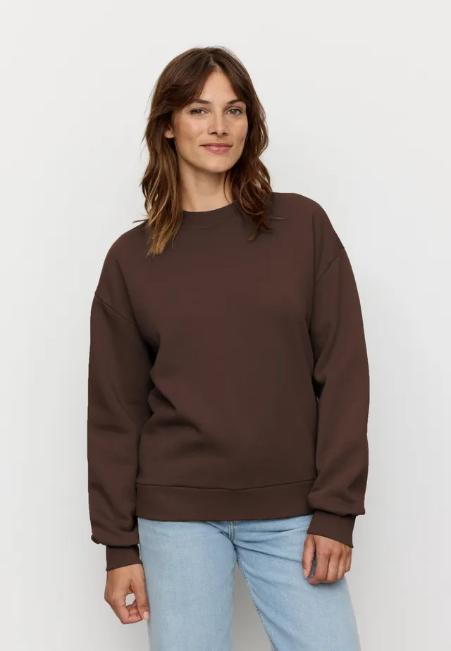 Recolution NERINE felpa chocolate cotone bio loose fit