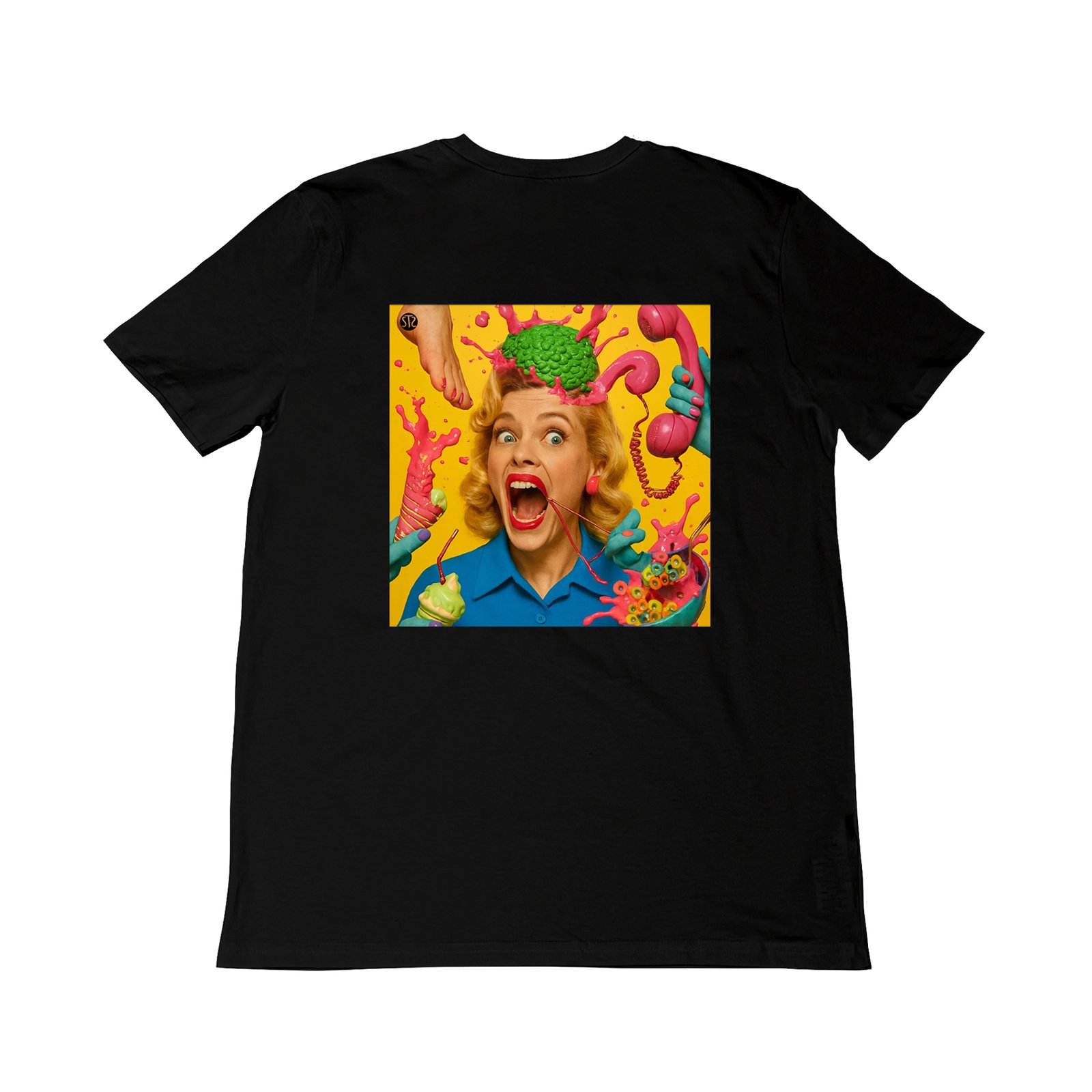 Seetees Call Me t-shirt stampa fronte retro
