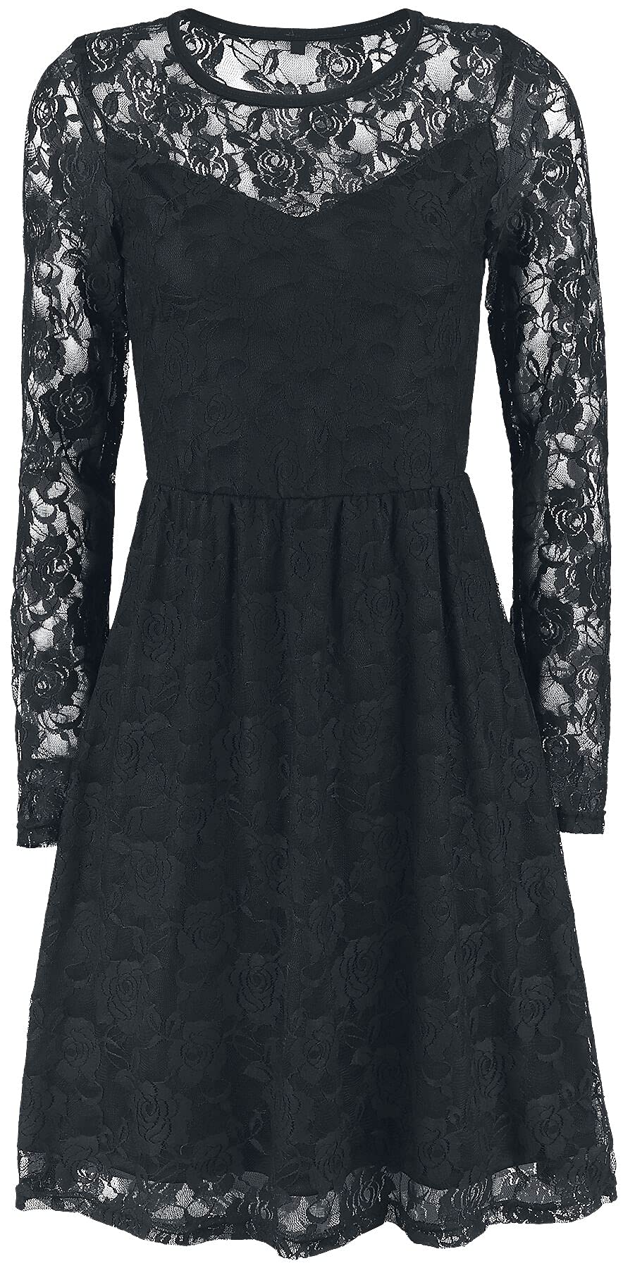 Gothicana by EMP abito nero in pizzo donna 3XL