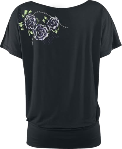 Gothicana by EMP maglietta nera basic stampa