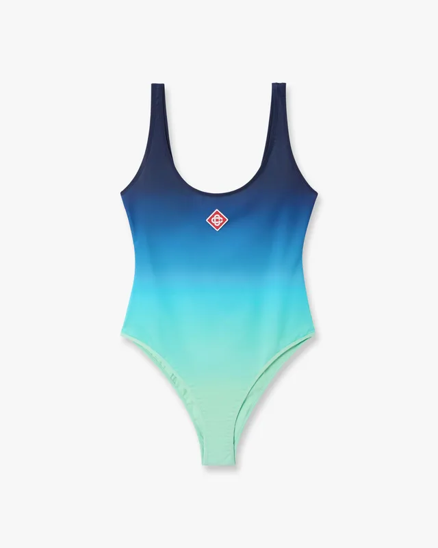 Casablanca Gradient costume intero blu verde