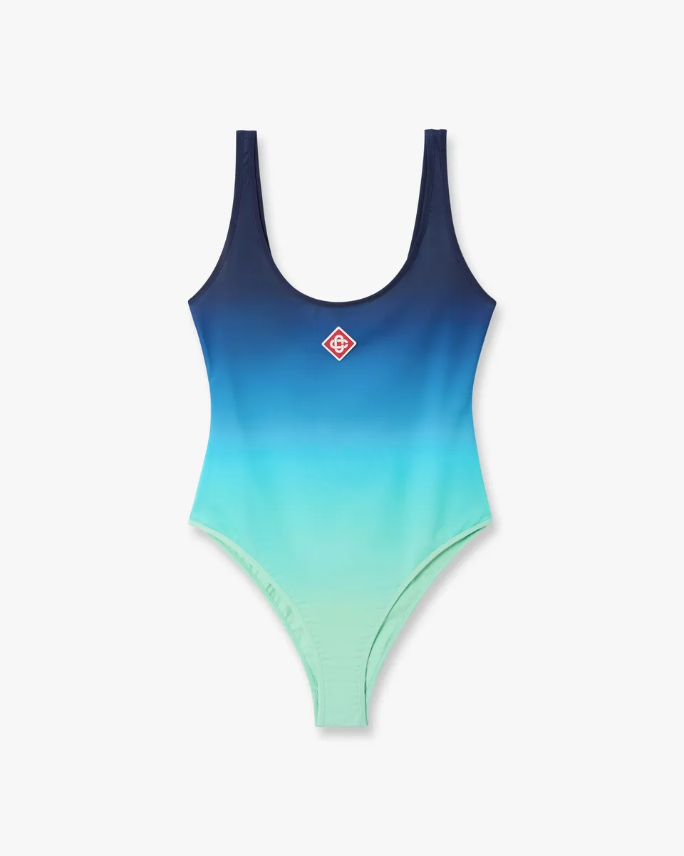 Casablanca Gradient costume intero blu verde