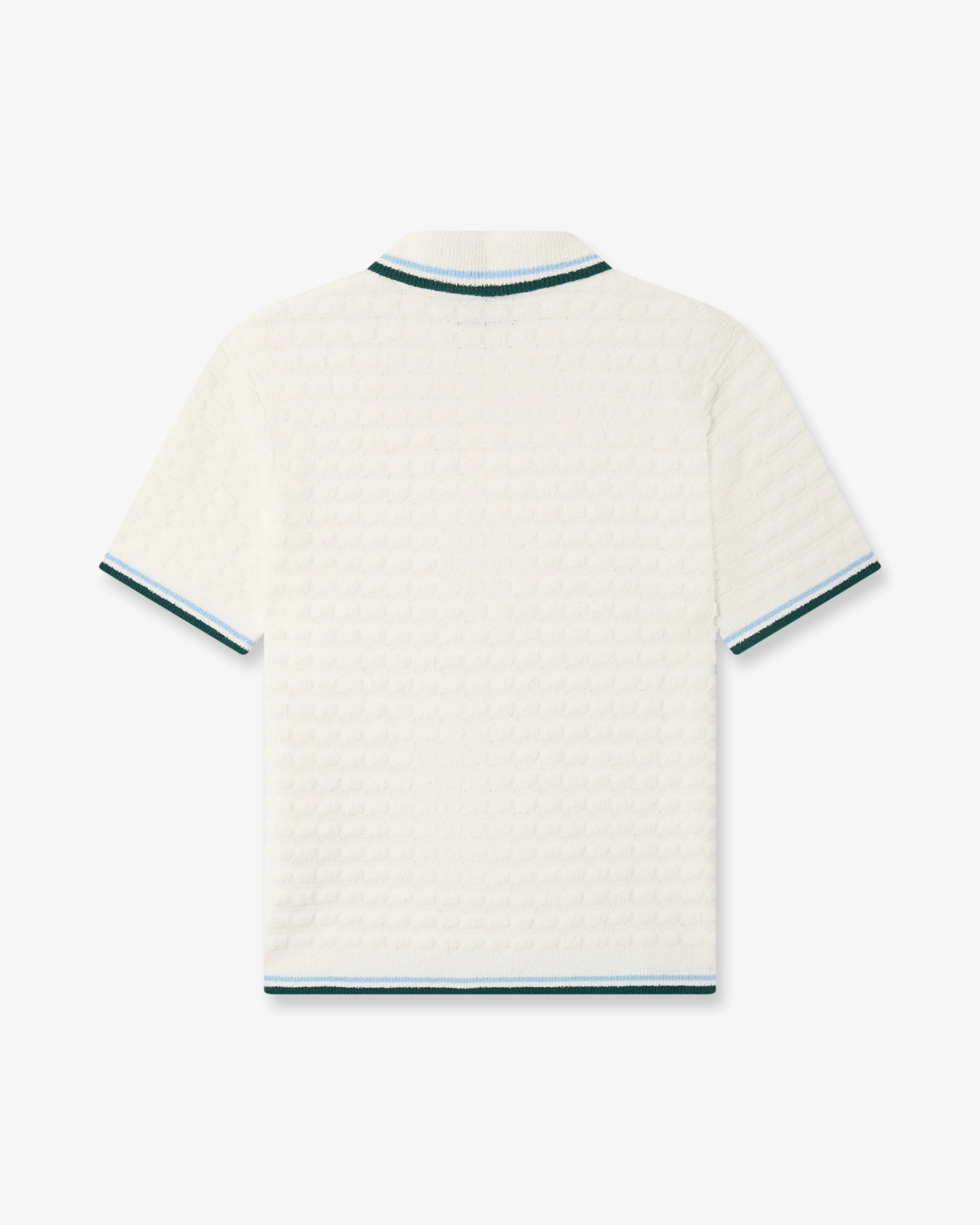 Casablanca Boucle polo uomo bianca maniche corte
