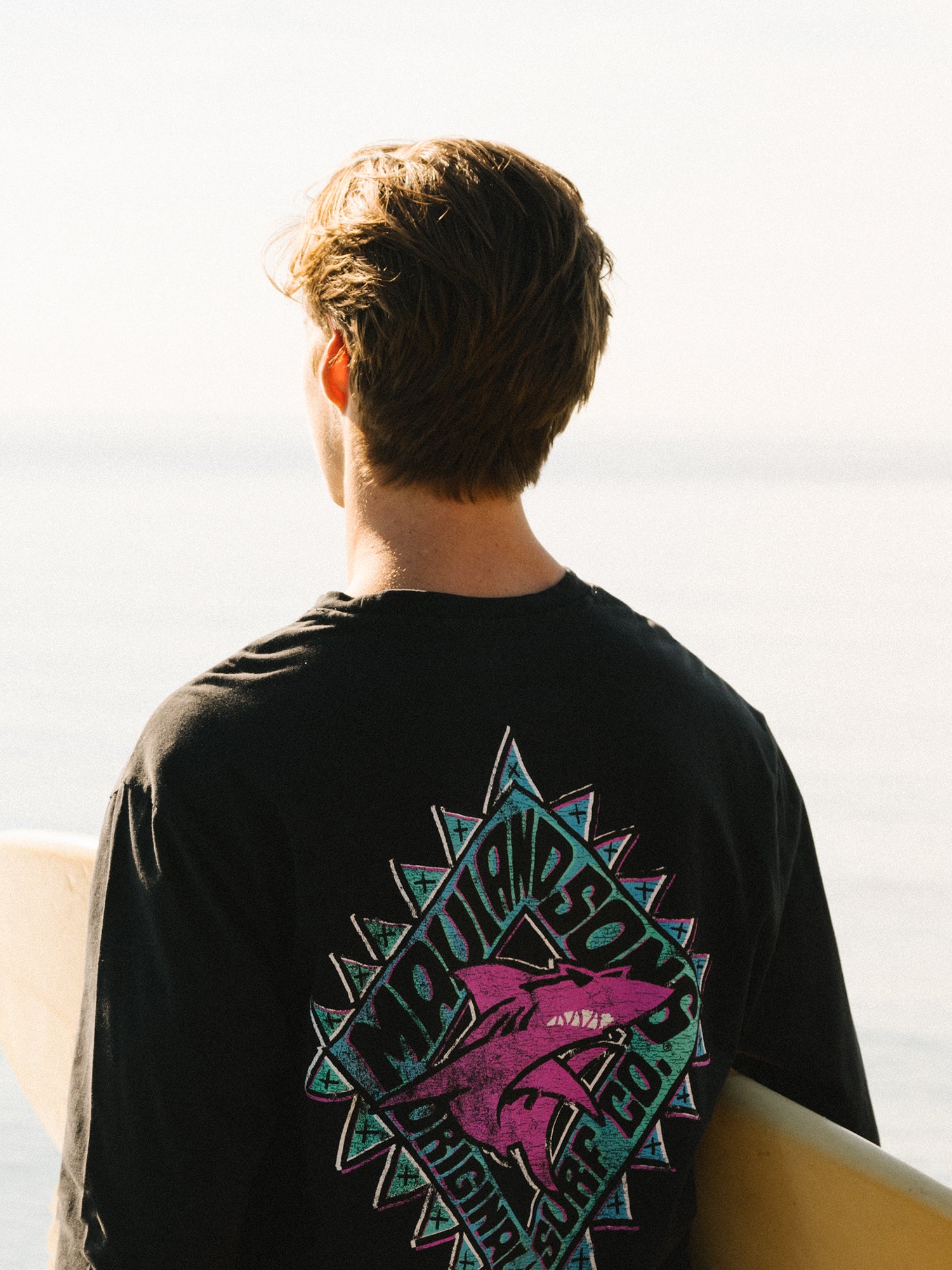 Maui and Sons Back to Back maglia manica lunga nera cotone
