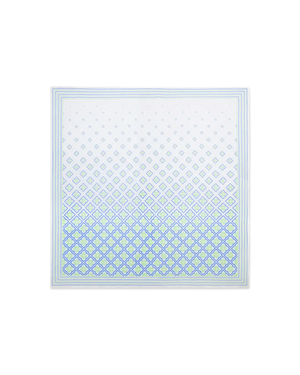 Casablanca Degrade Monogram pareo bianco cotone 140x140