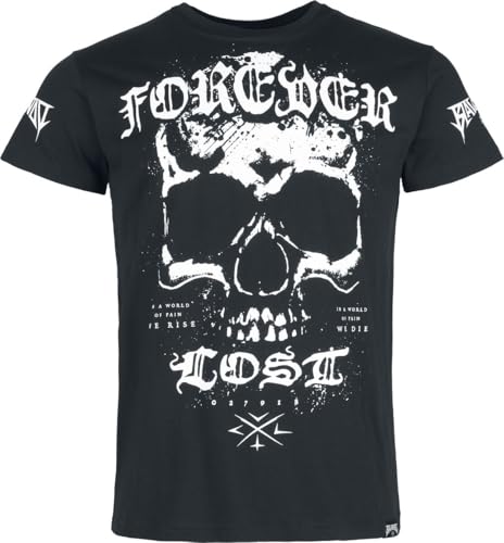 Gothicana by EMP Maglietta Nera Uomo stampa frontale t-shirt