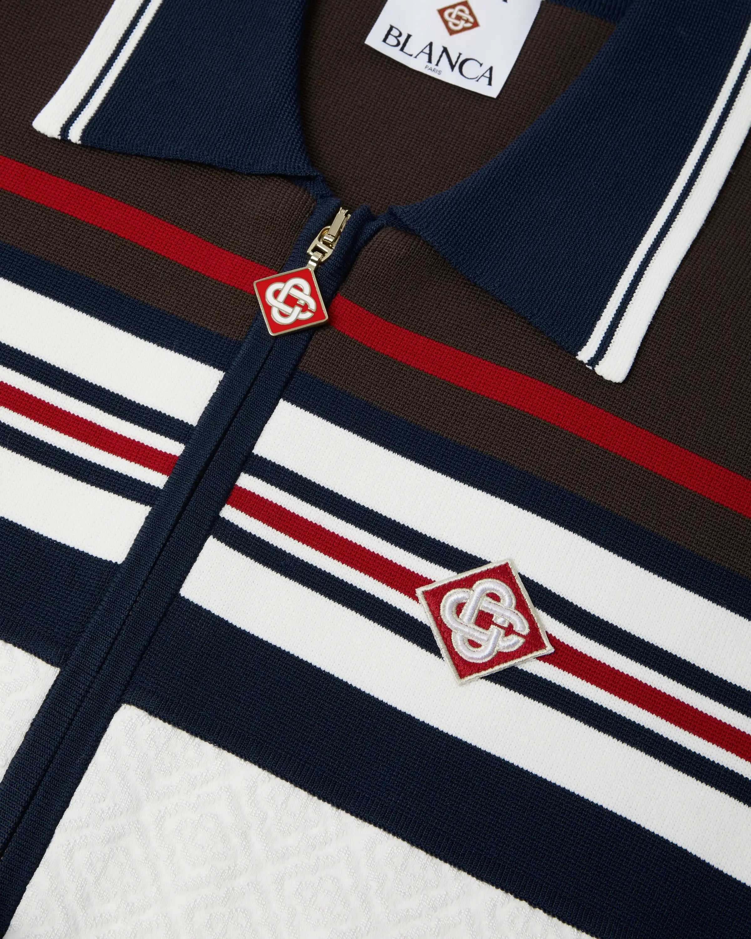 Casablanca Café Culture Stripe Giacca Bianco Viscosa